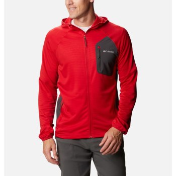 Columbia Muške Jakne - Single Canyon Hooded Fleece Plave Crvene Tamno Sive | XONC-13059